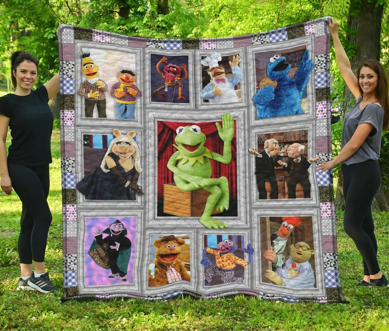 The Muppet Show Character Quilt Blanket Quilt Blanket and Home Decor