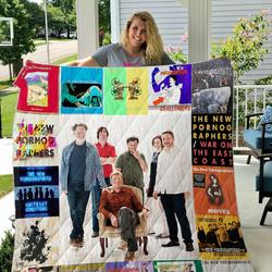 The New Pornographers Quilt Blanket and Home Decor