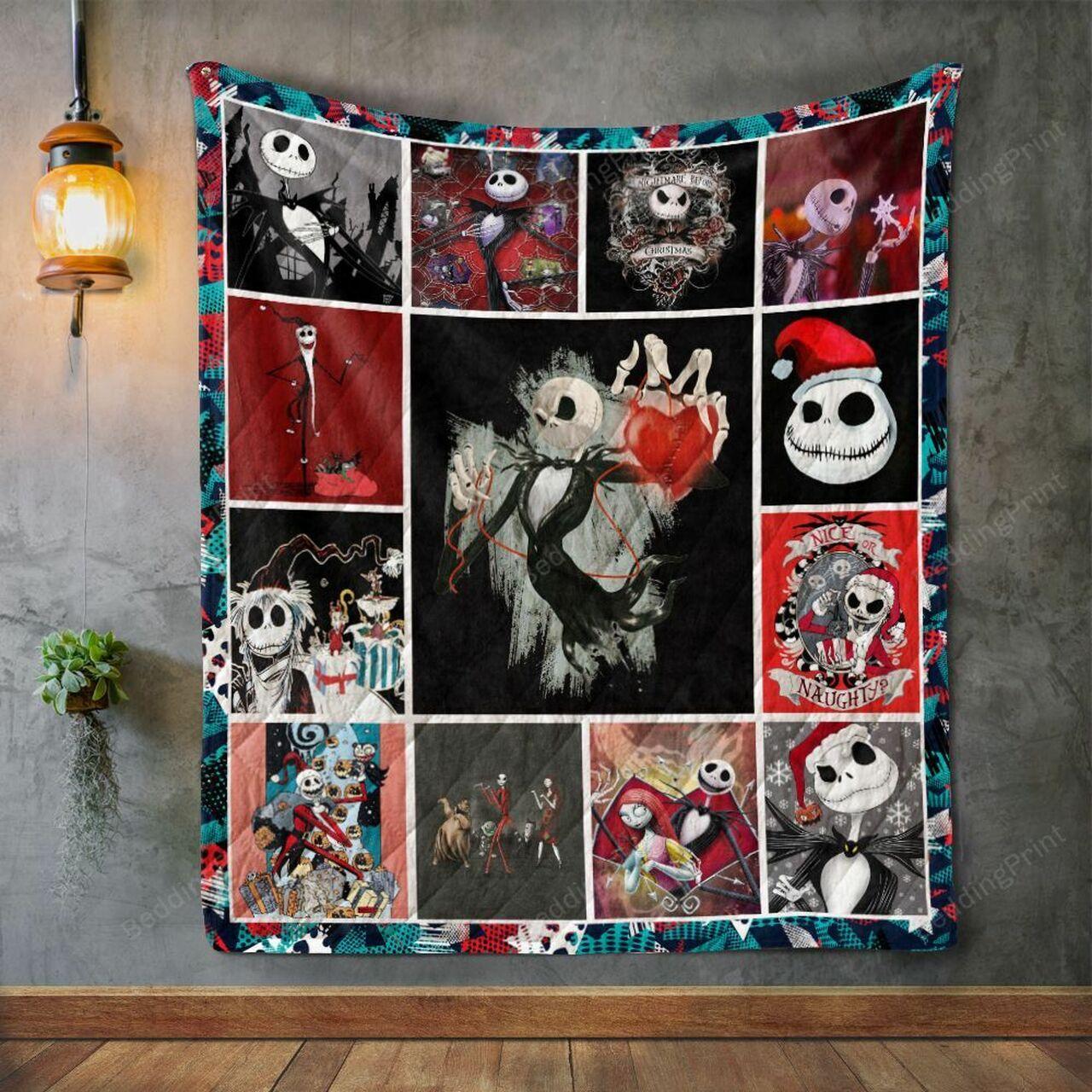 The Nightmare Before Christmas Style 2 Quilt Blanket and Home Decor