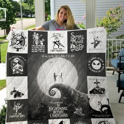 The Nightmare Before Christmas T-Shirt Quilt Blanket and Home Decor