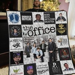 The Office Poster Quilt Blanket and Home Decor