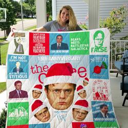 The Office Quilt Blanket Ver 2 and Home Decor