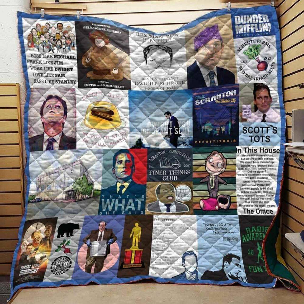 The Office Quotes Blanket Th10072019 Quilt and Home Decor