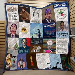 The Office Quotes Quilt Blanket TH10072019 and Home Decor
