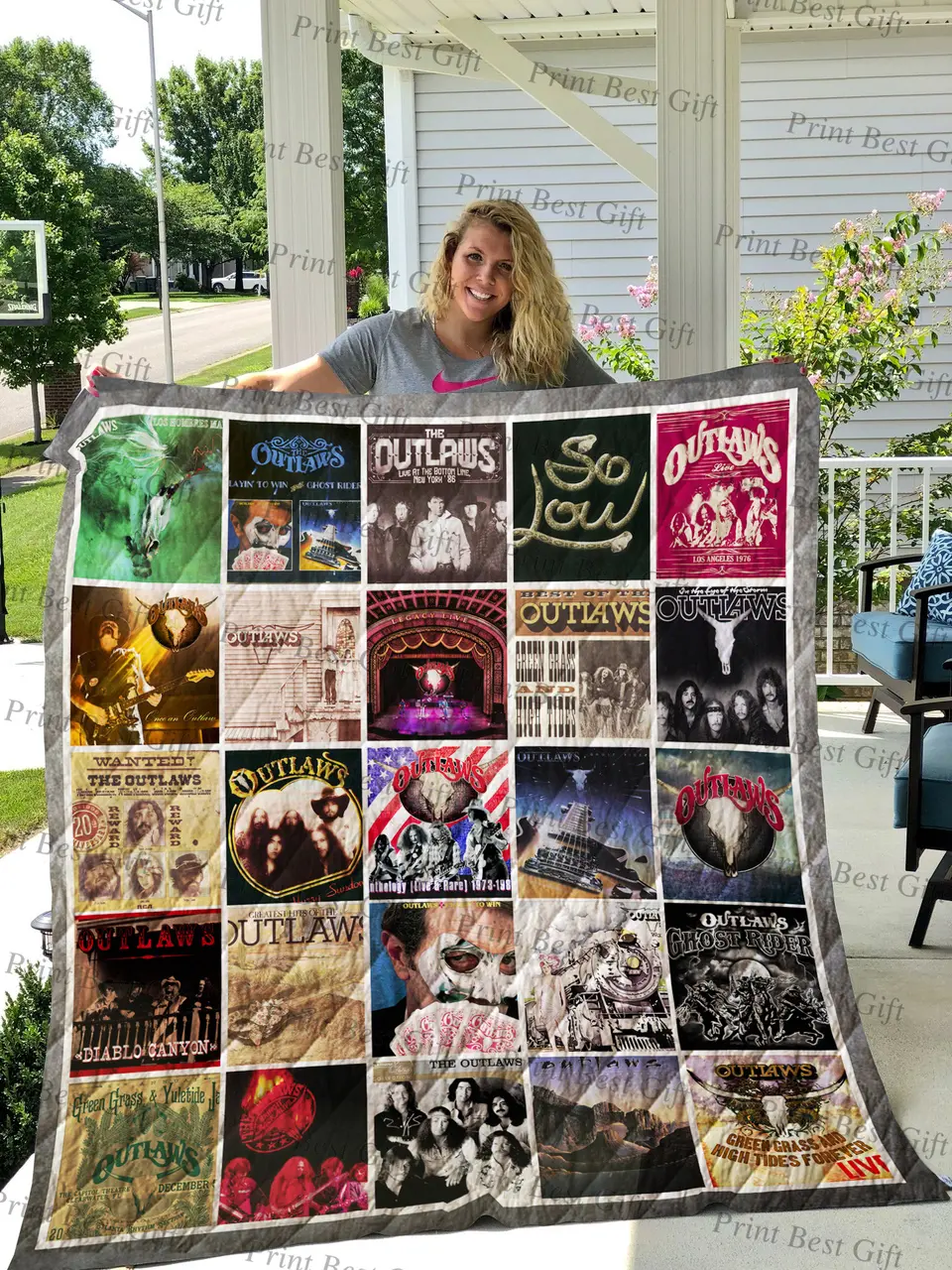 The Outlaws Cover Poster Quilt 2 and Home Decor