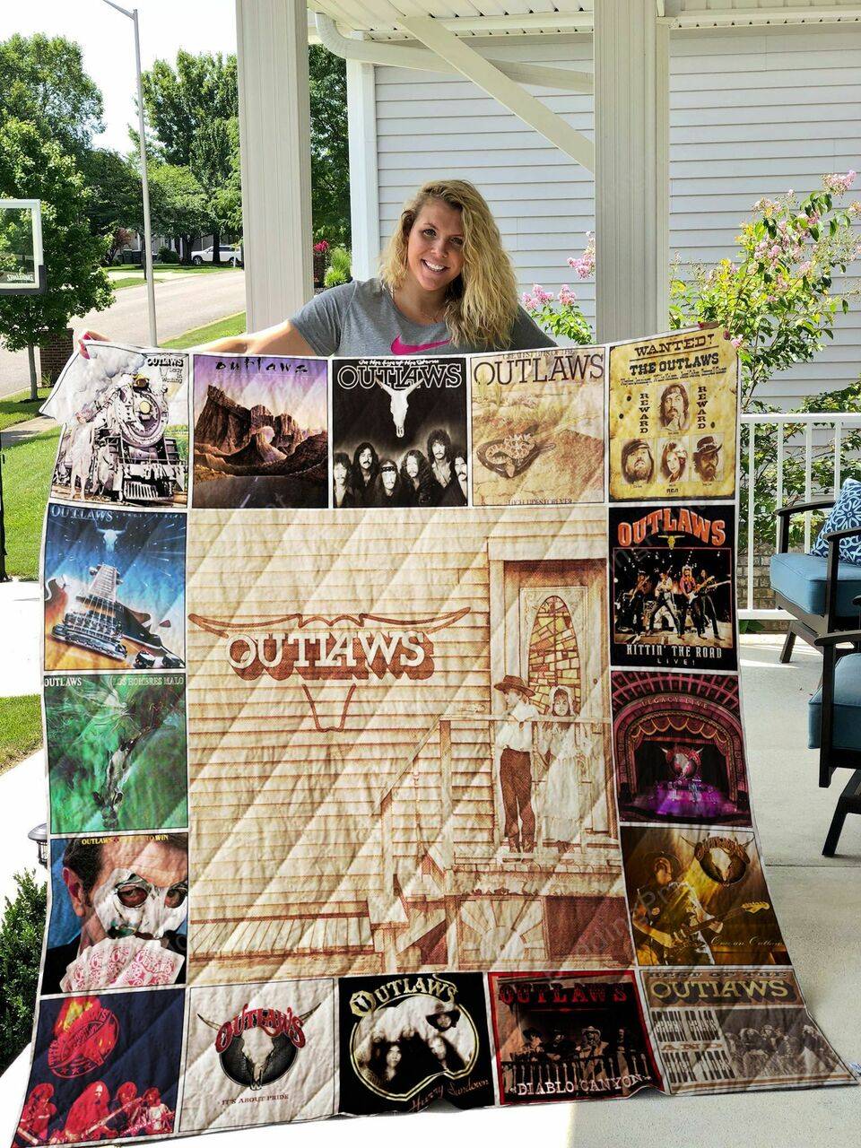 The Outlaws Quilt Blanket 0739 and Home Decor