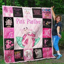 The Pink Panther Quilt Blanket and Home Decor