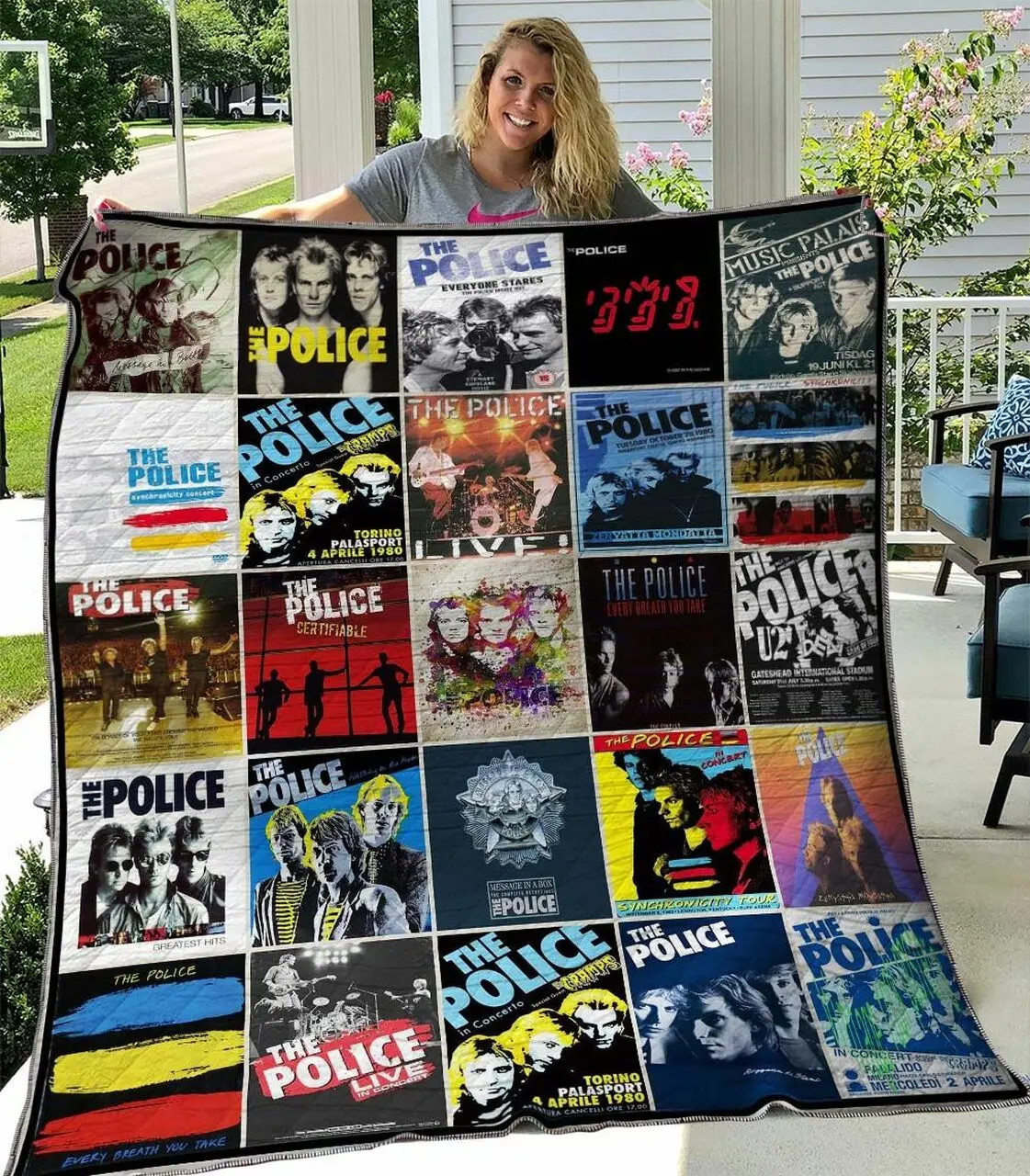 The Police Quilt Blanket Th1507 and Home Decor