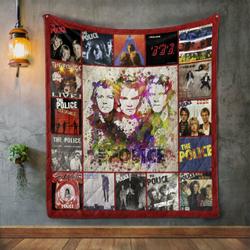 The Police Style 2 Quilt Blanket and Home Decor