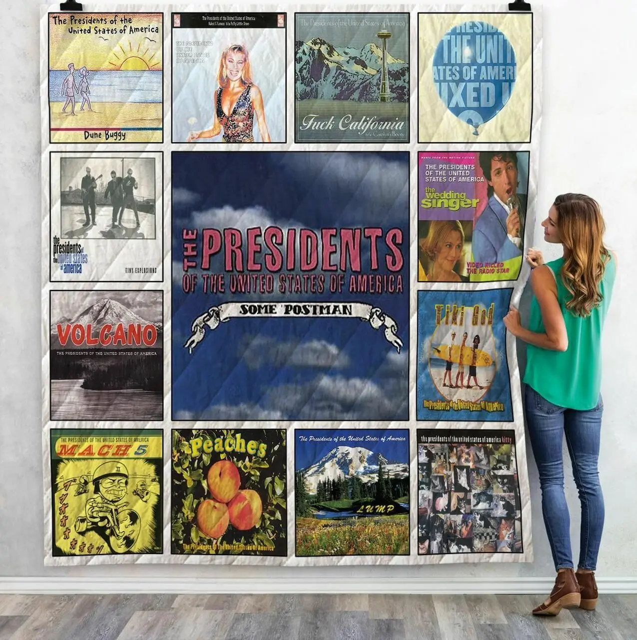The Presidents Of The United States Of America Singles Quilt Blanket 02 and Home Decor