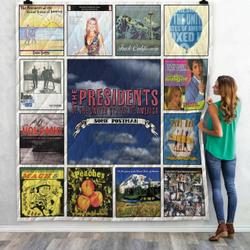 The Presidents Of The United States Of America Singles Quilt Blanket 02 and Home Decor