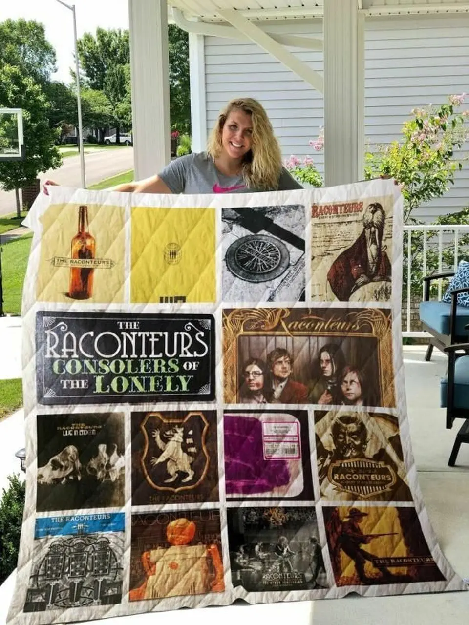 The Raconteurs Albums Quilt Blanket 02 and Home Decor