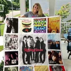 The Rolling Stones 3D Personalized Customized Quilt Blanket 42 and Home Decor