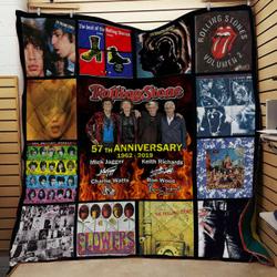 The Rolling Stones 57Th Anniversary Quilt Blanket Bs1035 and Home Decor