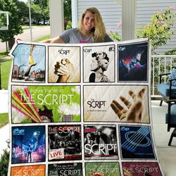 The Script Quilt Blanket and Home Decor