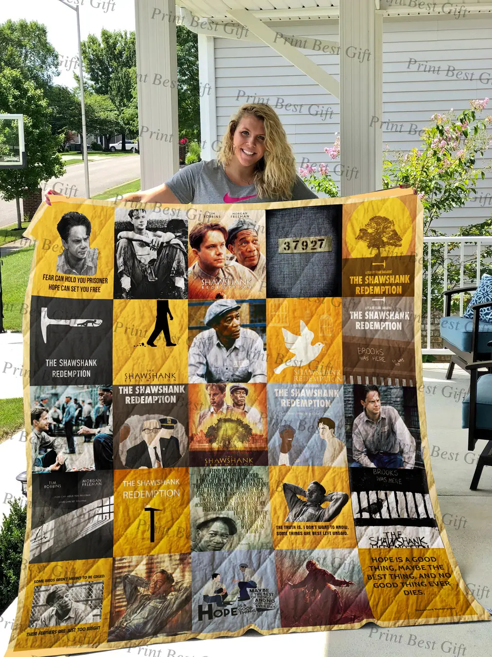 The Shawshank Redemption Poster Quilt 2 and Home Decor
