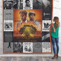 The Shawshank Redemption Poster Quilt Blanket Ver 3 and Home Decor