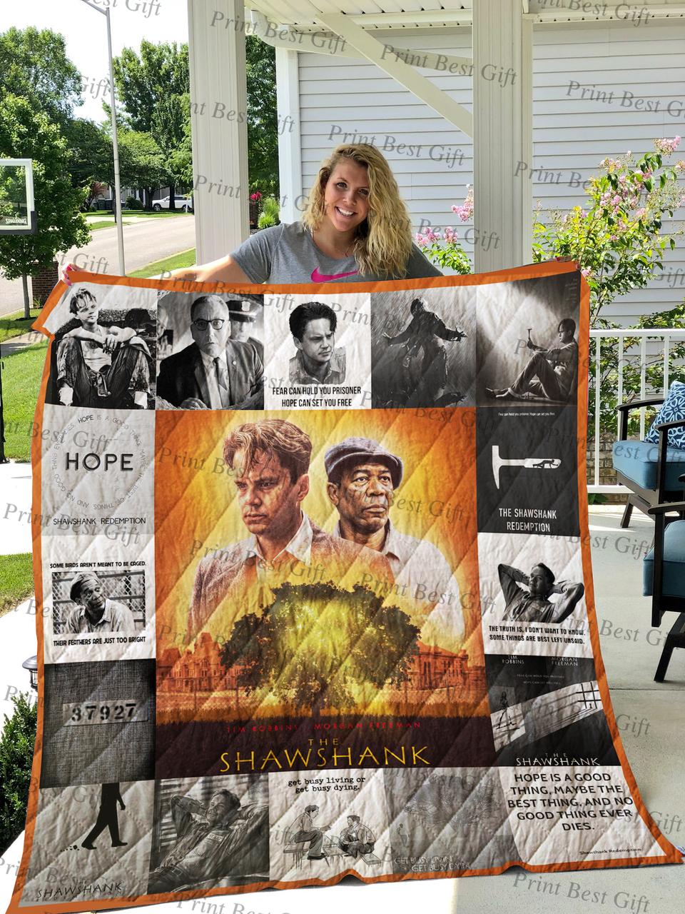 The Shawshank Redemption Poster Quilt and Home Decor