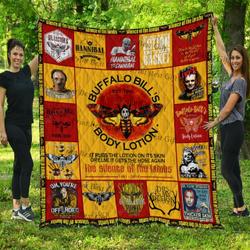 The Silence Of The Lambs Poster Quilt Blanket and Home Decor