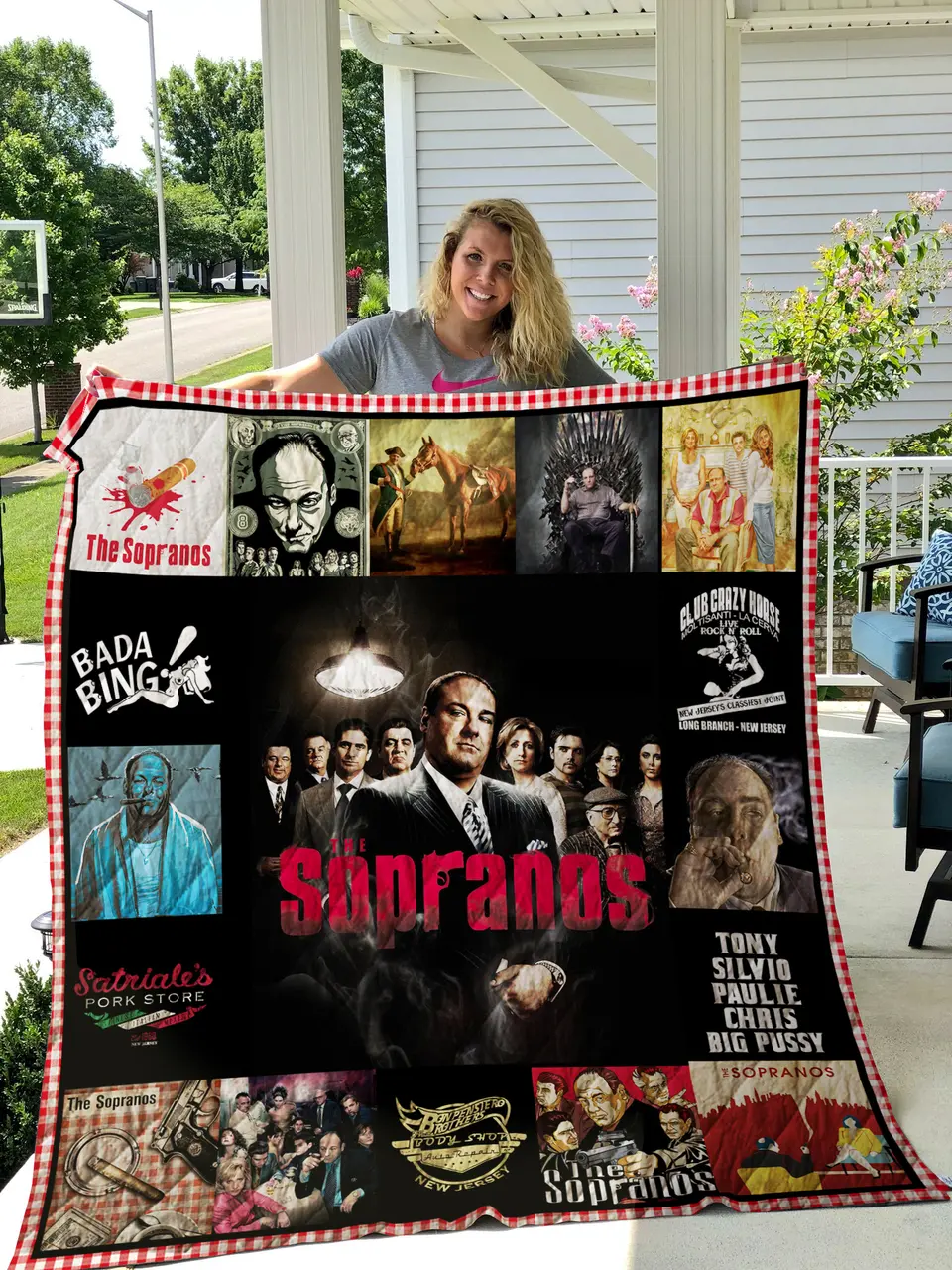 The Sopranos Poster Quilt and Home Decor