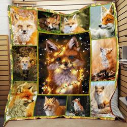 The Soul Of The Fox JFJ13592 3D Customized Quilt 2707 and Home Decor