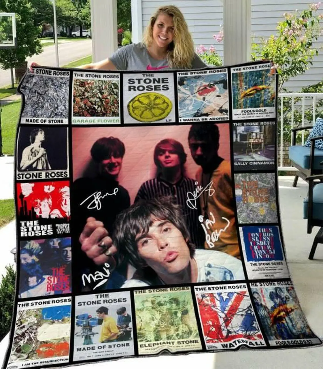 The Stone Roses Quilt Blanket Hvt300537 Quilt and Home Decor