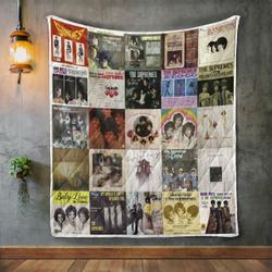 The Supremes Album Covers Quilt Blanket and Home Decor