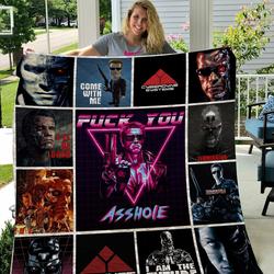 The Terminator Quilt Blanket V3  Quilt and Home Decor