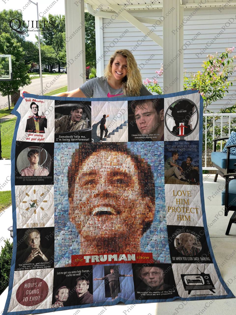 The Truman Show Quilt Blanket For Fans Ver 17 and Home Decor