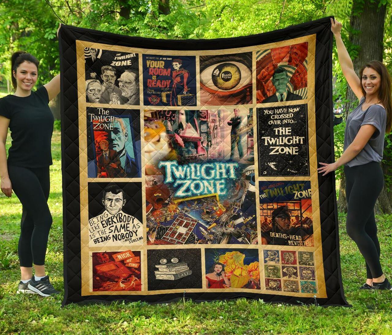 The Twilight Zone Tv Show Fan Gift Idea Quilt and Home Decor