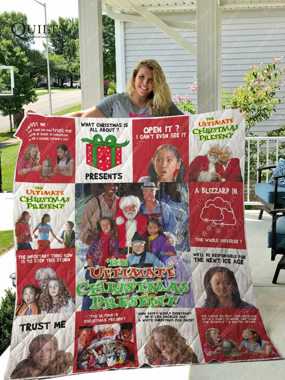The Ultimate Christmas Present Quilt Blanket and Home Decor