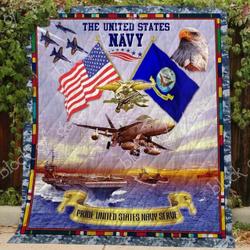 The United States Navy Blanket Kc1707 Quilt and Home Decor