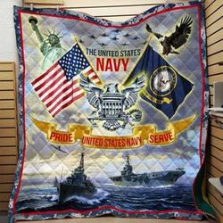 The United States Navy Cla1010548Q Quilt Blanket and Home Decor
