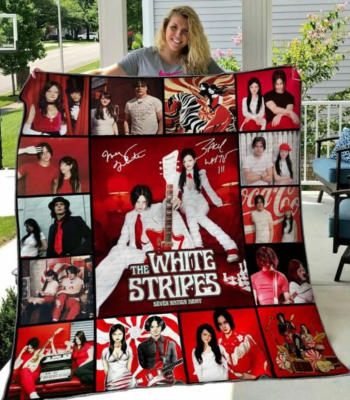 The White Stripes Quilt Blanket Hvt060606 Quilt and Home Decor