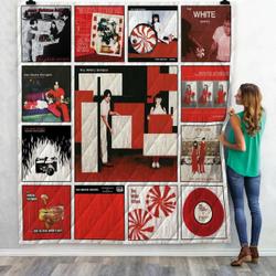The White Stripes Singles Quilt Blanket 02 and Home Decor