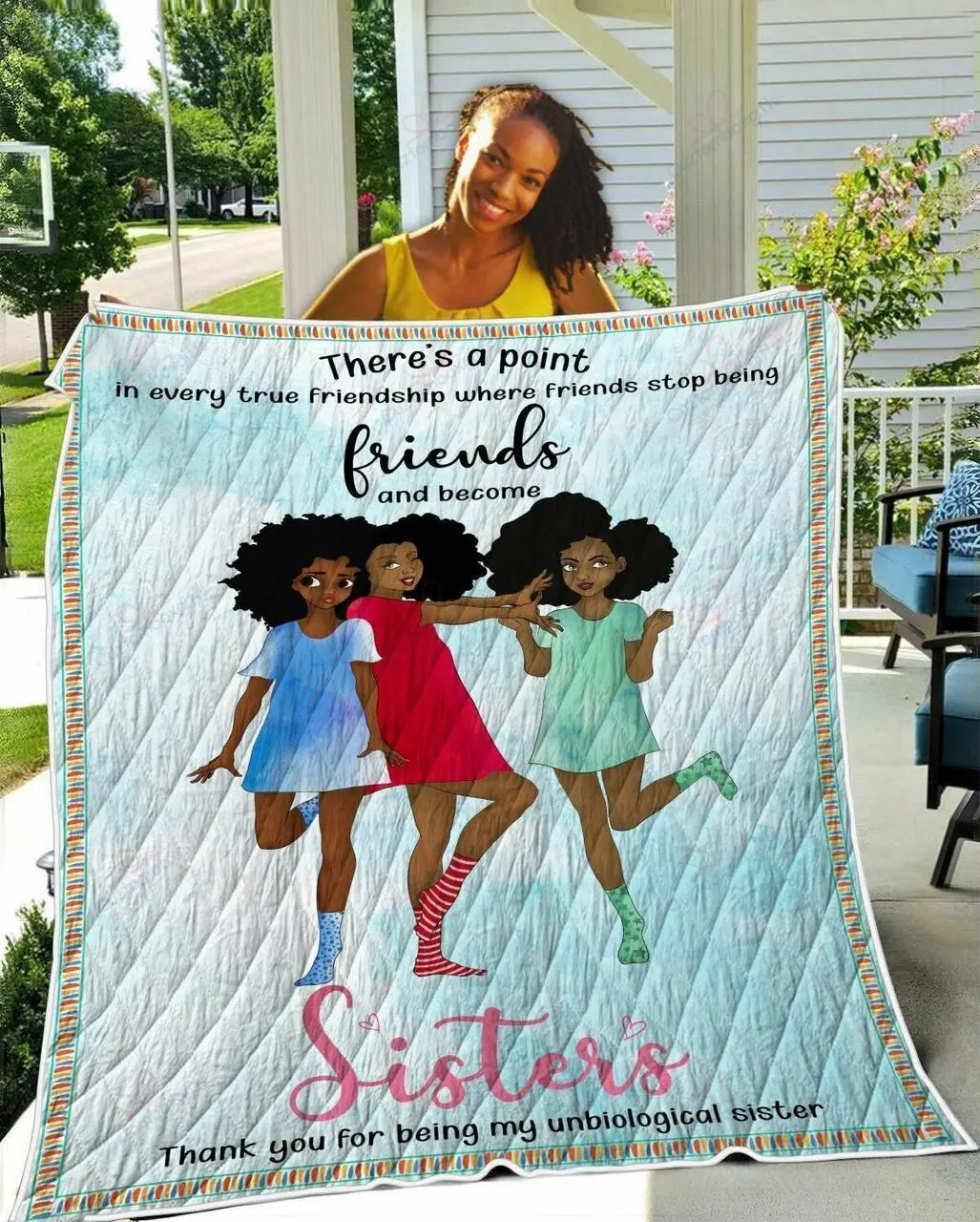 There Is A Point In Every True Friendship TH2309390CL Quilt Blanket and Home Decor