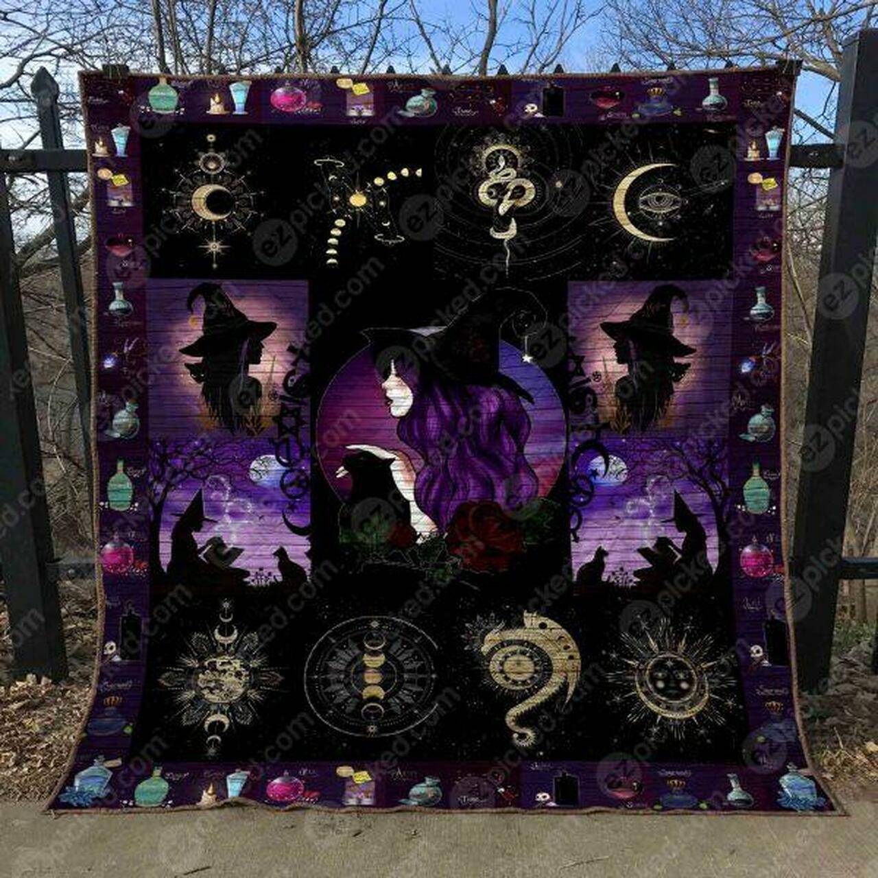 There S A Little Witch In All Of Us Quilt Blanket Yhn2 Quilt and Home Decor