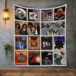 Thin Lizzy Style Two Album Covers Quilt Blanket and Home Decor