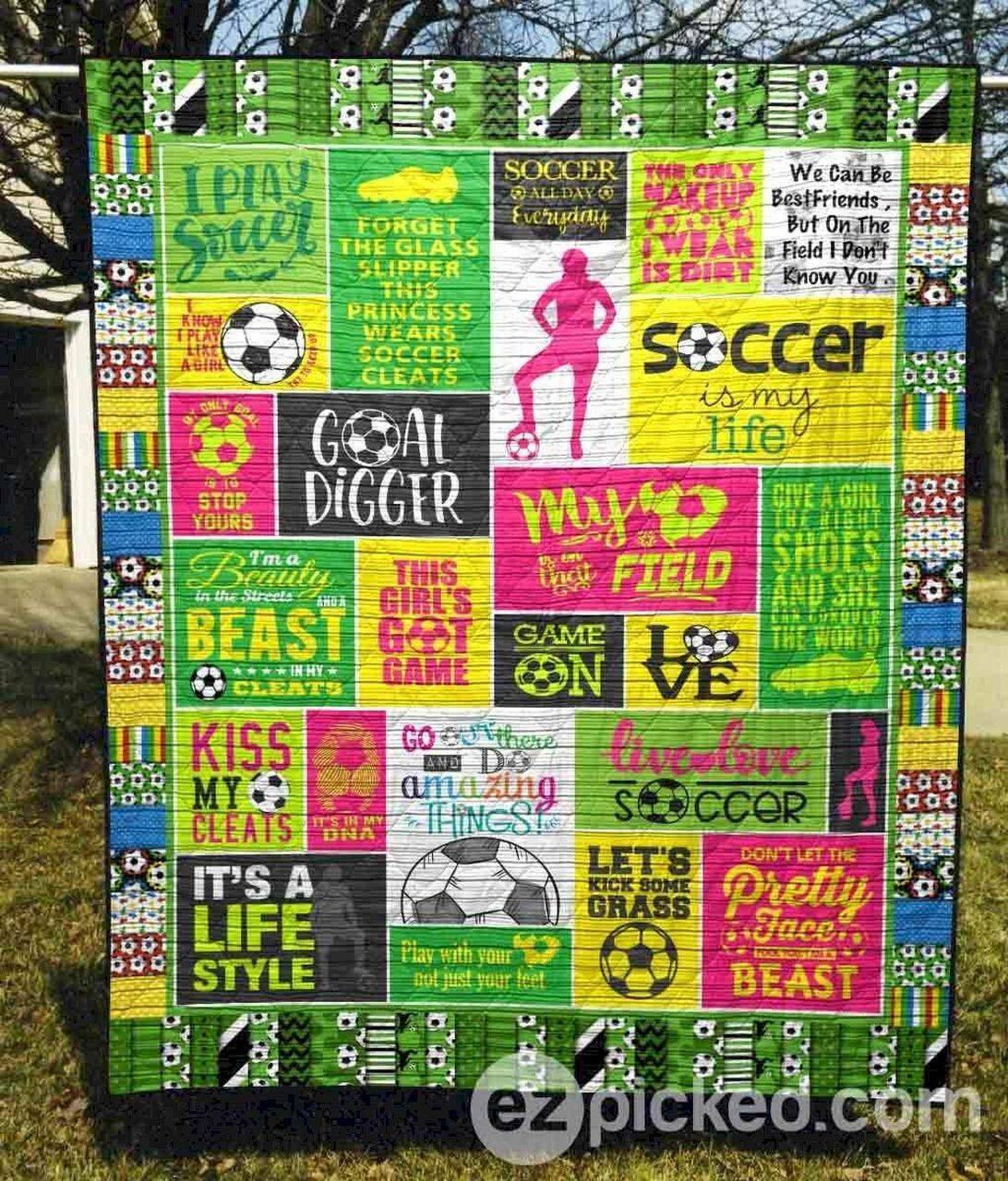 This Girl S Got Game Blanket Pk290577 Quilt Blanket and Home Decor