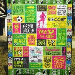 This Girl S Got Game Blanket Pk290577 Quilt Blanket and Home Decor