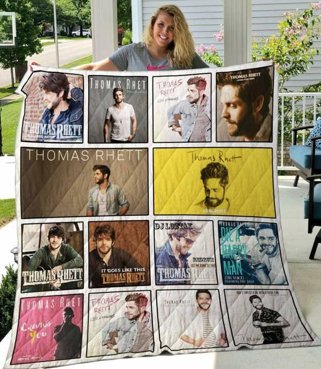Thomas Rhett Quilt Blanket M100601 Quilt and Home Decor