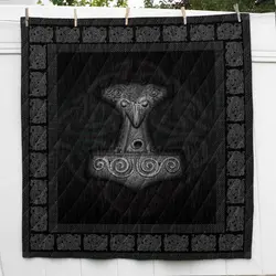 Thor Mjolnir Hammer Viking Cl2100523Mdq Quilt Blanket and Home Decor