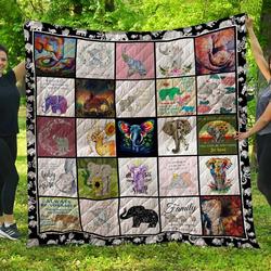 Thq071906 Elephant Blanket Th1709 Quilt and Home Decor