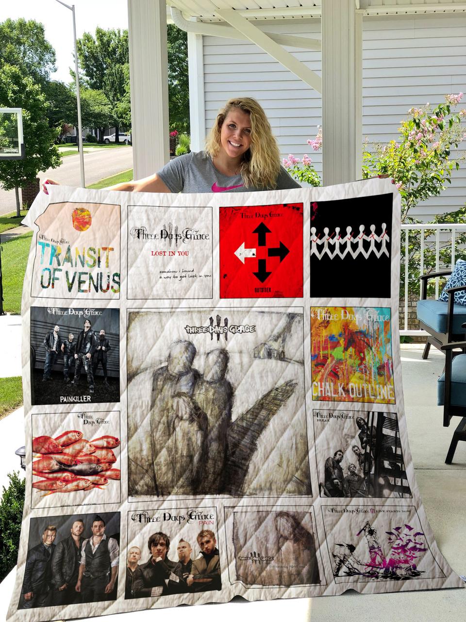 Three Days Grace Quilt Blanket 01 and Home Decor