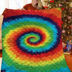 Tie Dye JFJ13652 3D Customized Quilt 2707 and Home Decor