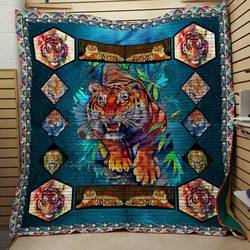 Tiger 2802074 3D Customized Quilt Blanket 580 and Home Decor