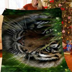 Tiger JFJ13674 3D Customized Quilt 2707 and Home Decor