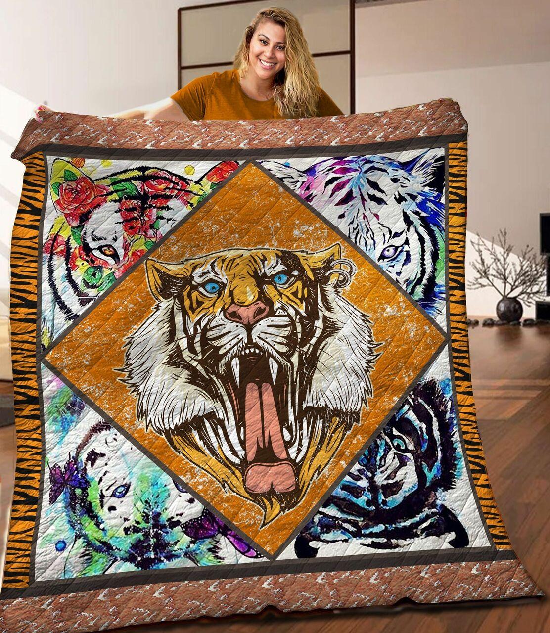 Tiger JFJ13680 3D Customized Quilt 2707 and Home Decor