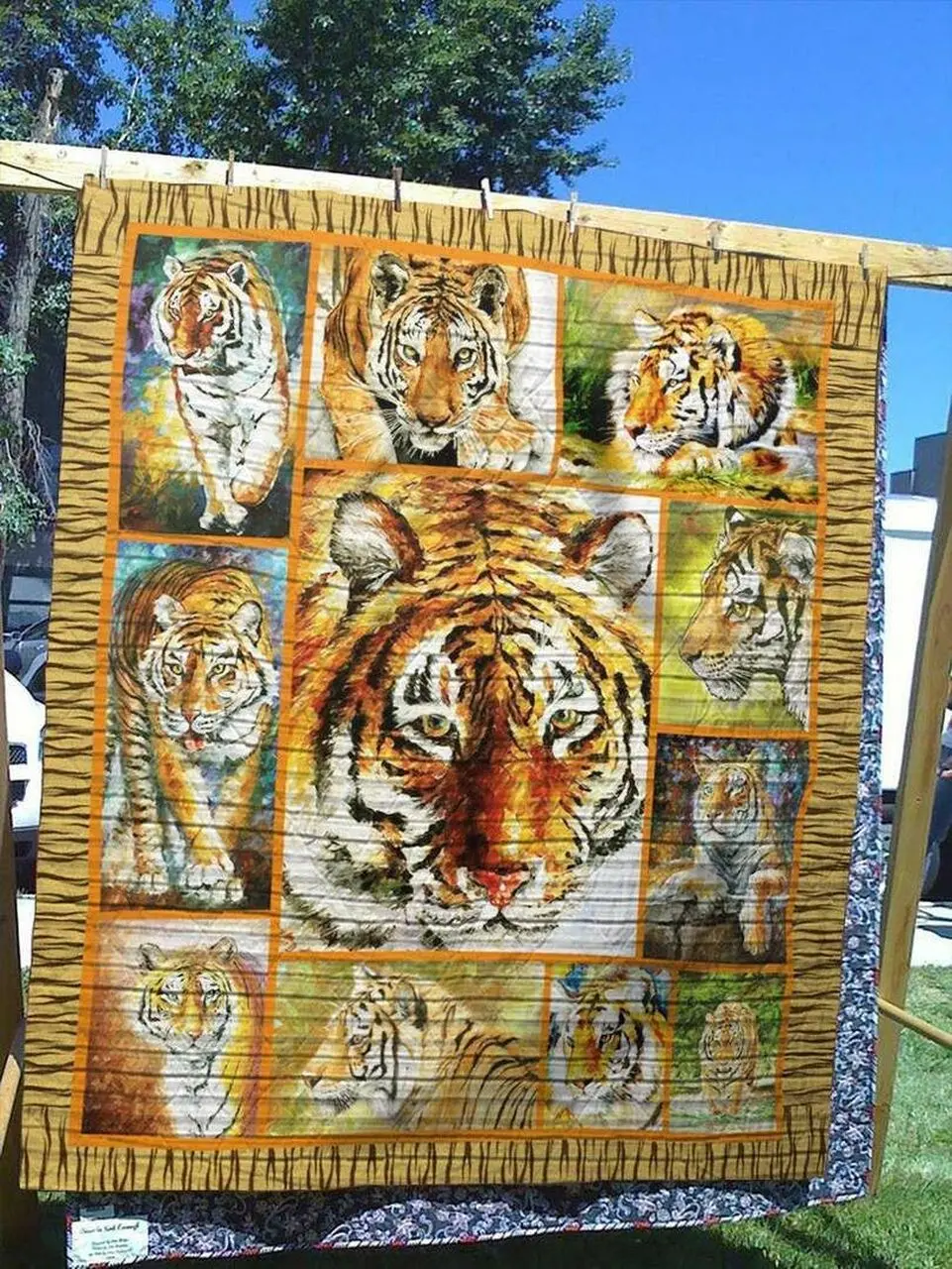 Tiger Ml090537 Quilt Blanket and Home Decor