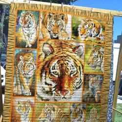 Tiger Ml090537 Quilt Blanket and Home Decor